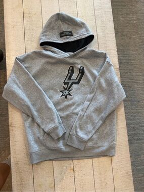 NBA Gray Pullover Hoodie with Team Logo